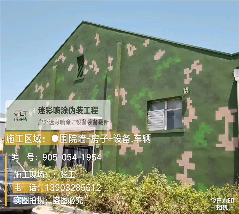 石河子外墙数码迷彩漆施工报价清单（100㎡标准墙面测算）